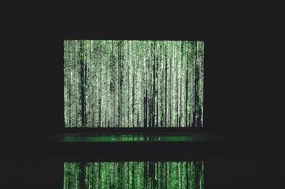 data on a screen
