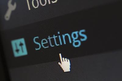 ERP security - settings button