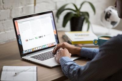 ERP user interface - computer user