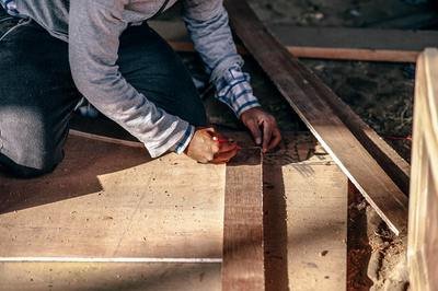 small business ERP - man measuring wood small business ERP - man measuring wood